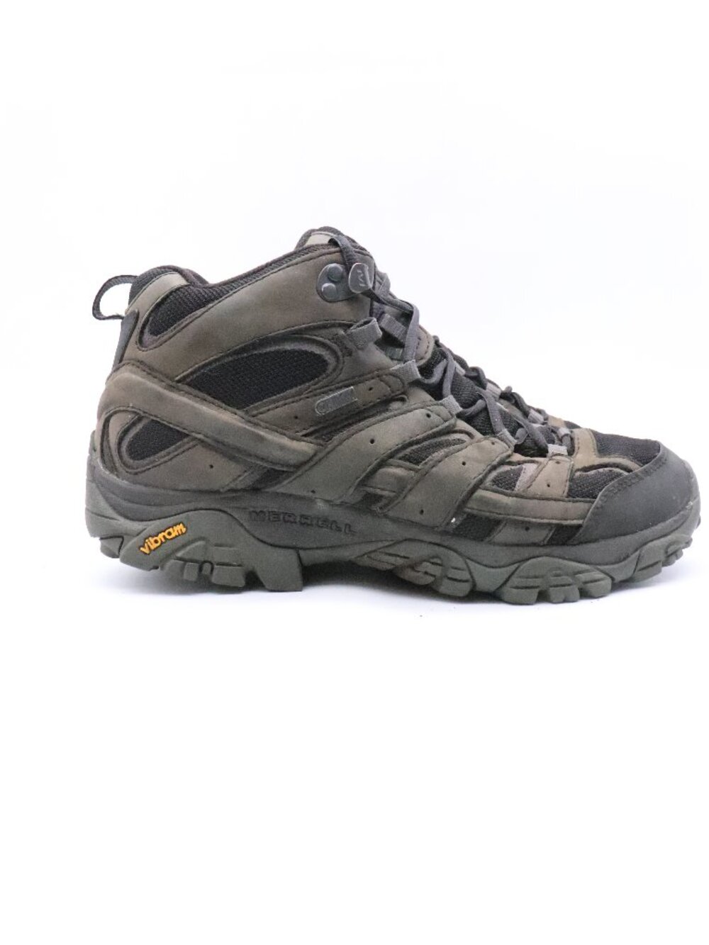 Merrell Moab Dry Men's Size 7.5 Black Hiking Athletic Boots Vibram Sole